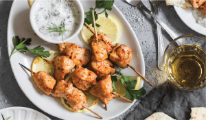 Млечни пилешки шишчета