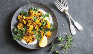 Печен карфиол с куркума