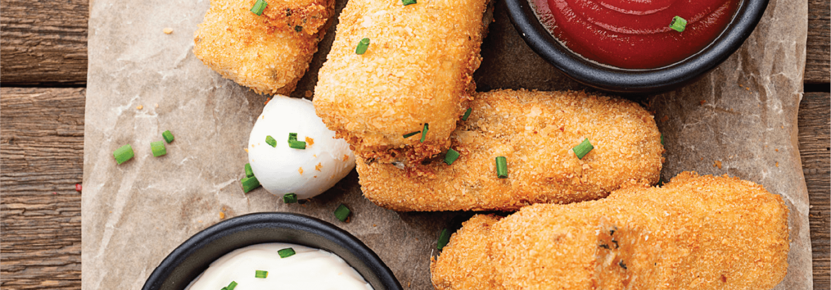 “Пържени” моцарелени хапки