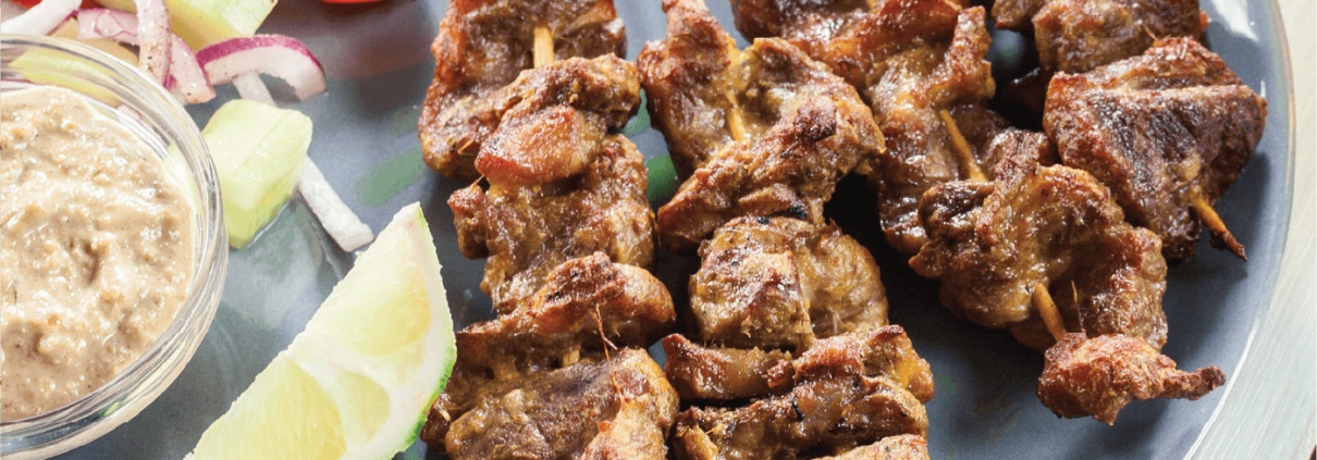 Свински шишчета с терияки сос