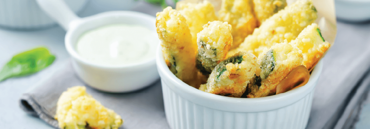 Панирани тиквички