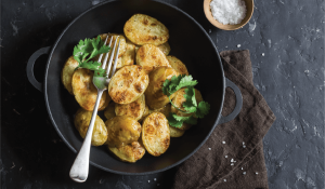 Печени пресни картофи