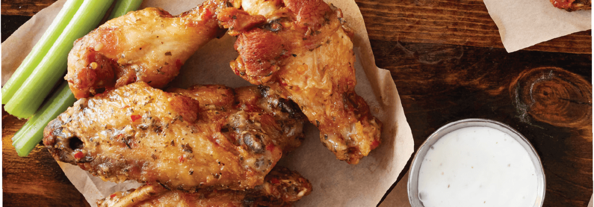 пилешки крилца със сухи подправки