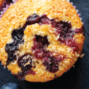 Мъфини с лимон и боровинки