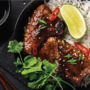 Пиле с мед и лимон