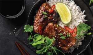 Пиле с мед и лимон