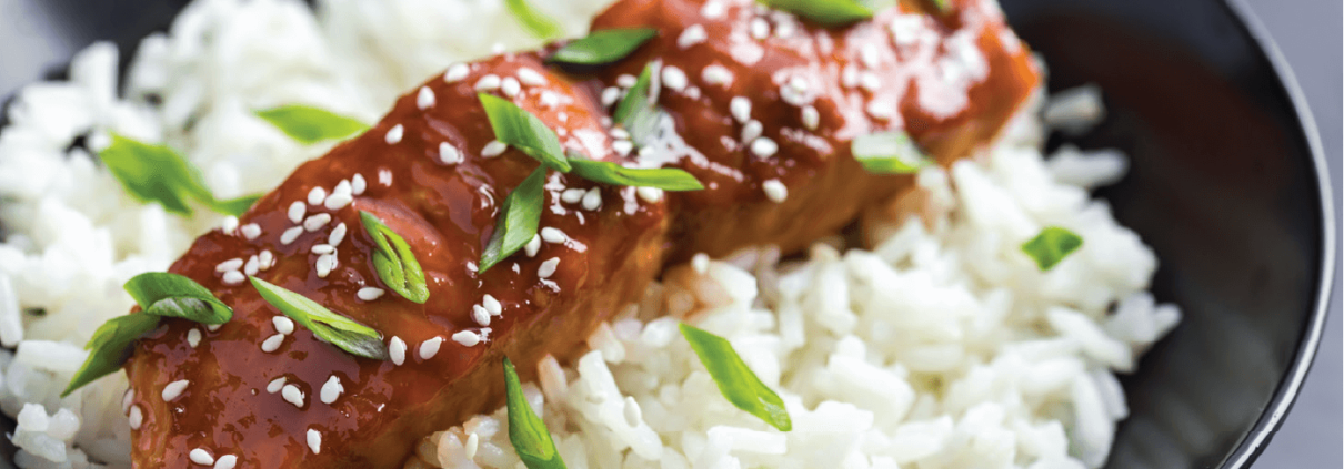 Филе от сьомга с Терияки сос